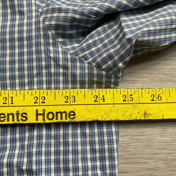 UNTUCKit Mens Erbach Blue White Plaid Button Up Casual Dress Shirt Size XL - Picture 5 of 6